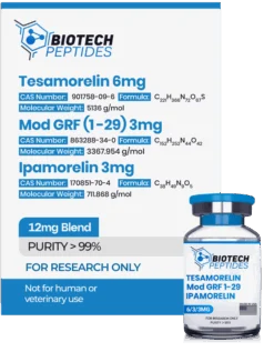 Tesamorelin & CJC-1295 (Mod GRF 1-29) & Ipamorelin Blend (12mg)