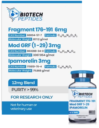 Fragment 176-191 & Mod GRF 1-29 & Ipamorelin Blend (12mg)