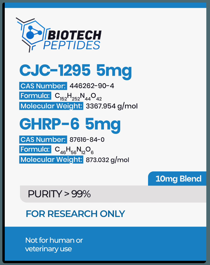 CJC-1295 & GHRP-6 Blend (10mg) Peptide