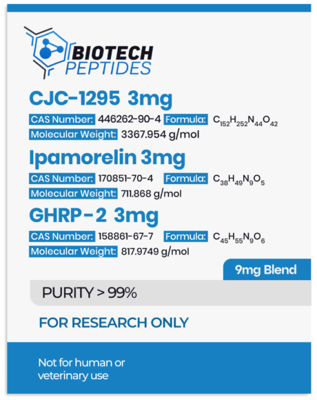 CJC-1295 (Mod GRF 1-29) & Ipamorelin & GHRP-2 Blend (9mg)