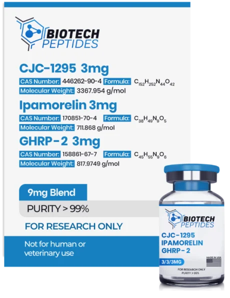CJC-1295 (Mod GRF 1-29) & Ipamorelin & GHRP-2 Blend (9mg)