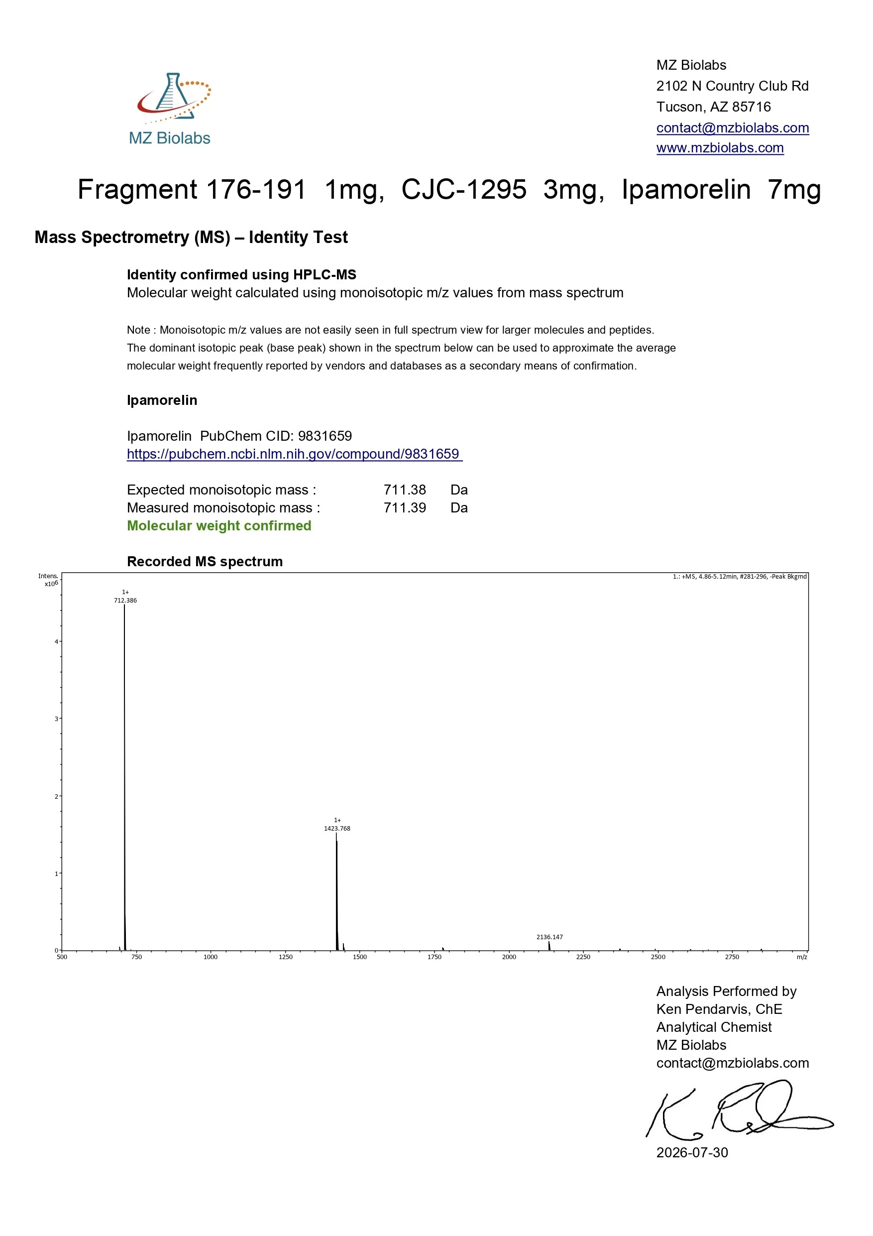 Fragment 176-191 & CJC-1295 & Ipamorelin Blend (12mg) - Image 3