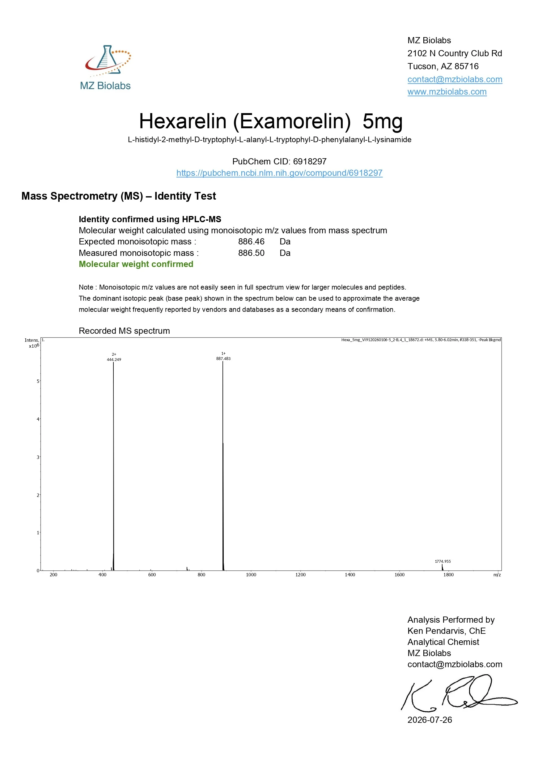 Hexarelin (5mg) - Image 3