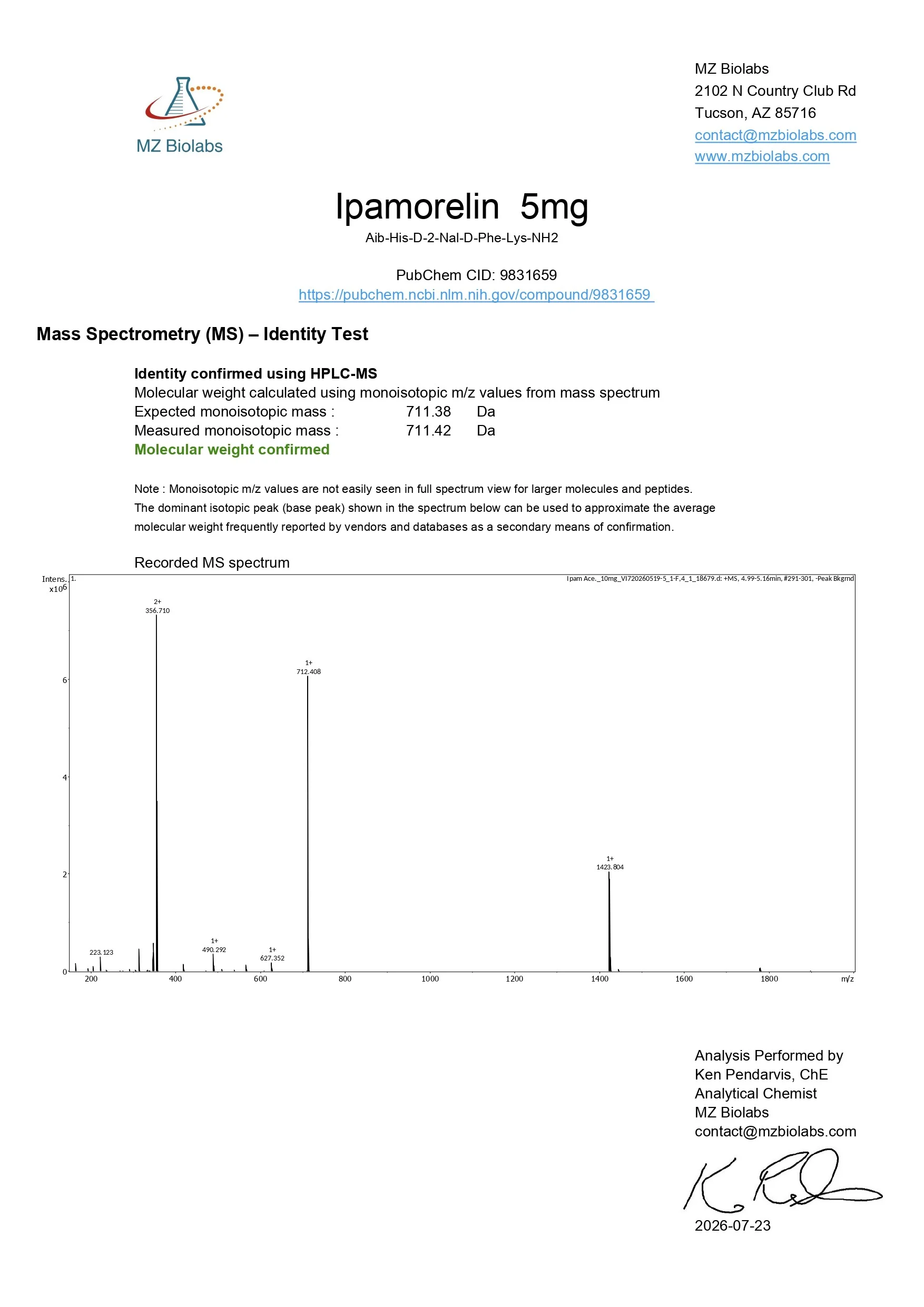 Ipamorelin (5mg) - Image 3