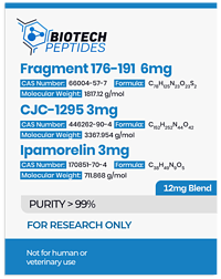 Fragment-176-191 & CJC-1295 & Ipamorelin Blend (12mg)