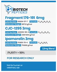 Fragment-176-191 & CJC-1295 & Ipamorelin Blend (12mg)