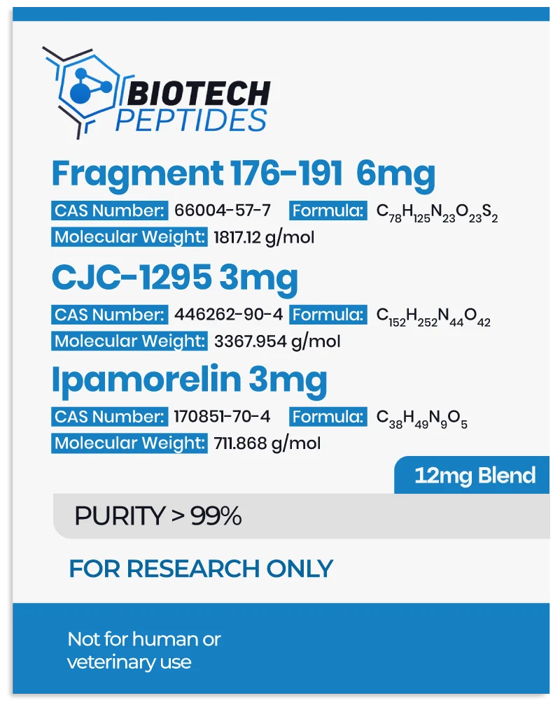 Fragment 176-191 & CJC-1295 & Ipamorelin Blend (12mg)