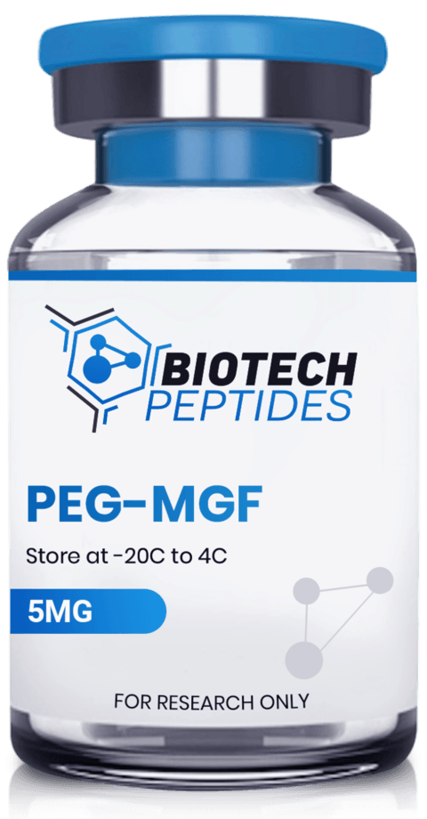 Buy PEG-MGF Peptide (Pegylated MGF) - 5mg - Biotech Peptides USA