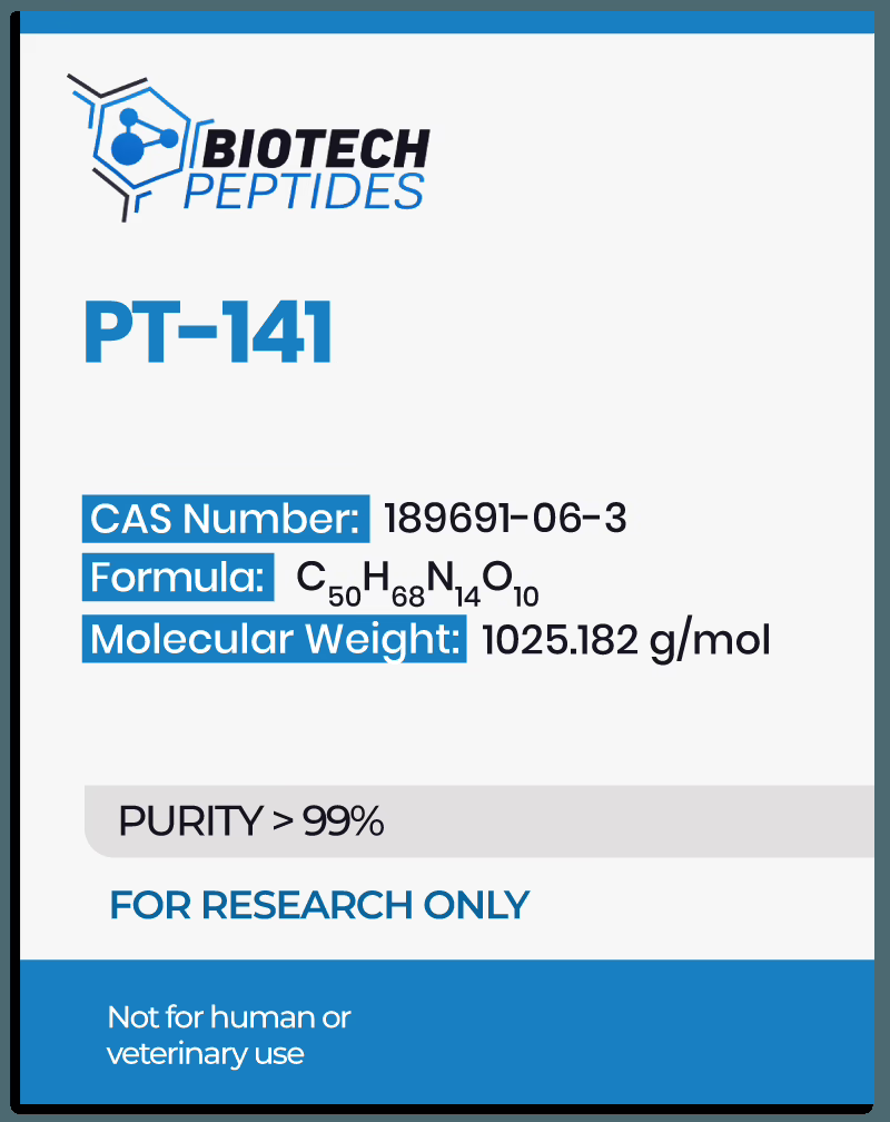 PT-141 (Bremelanotide) (10mg) Peptide