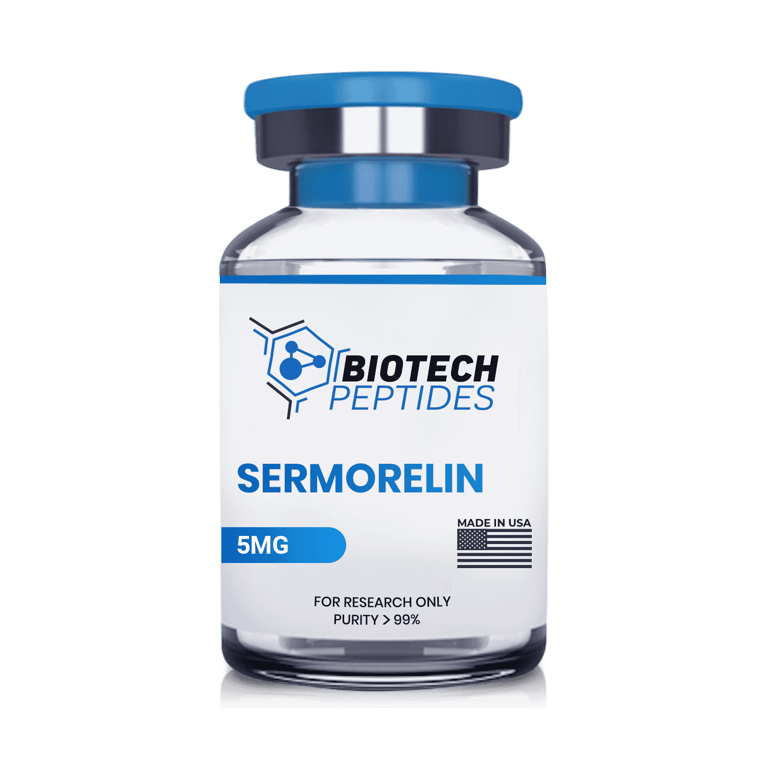 Buy Sermorelin Peptide (5mg) BiotechPeptides