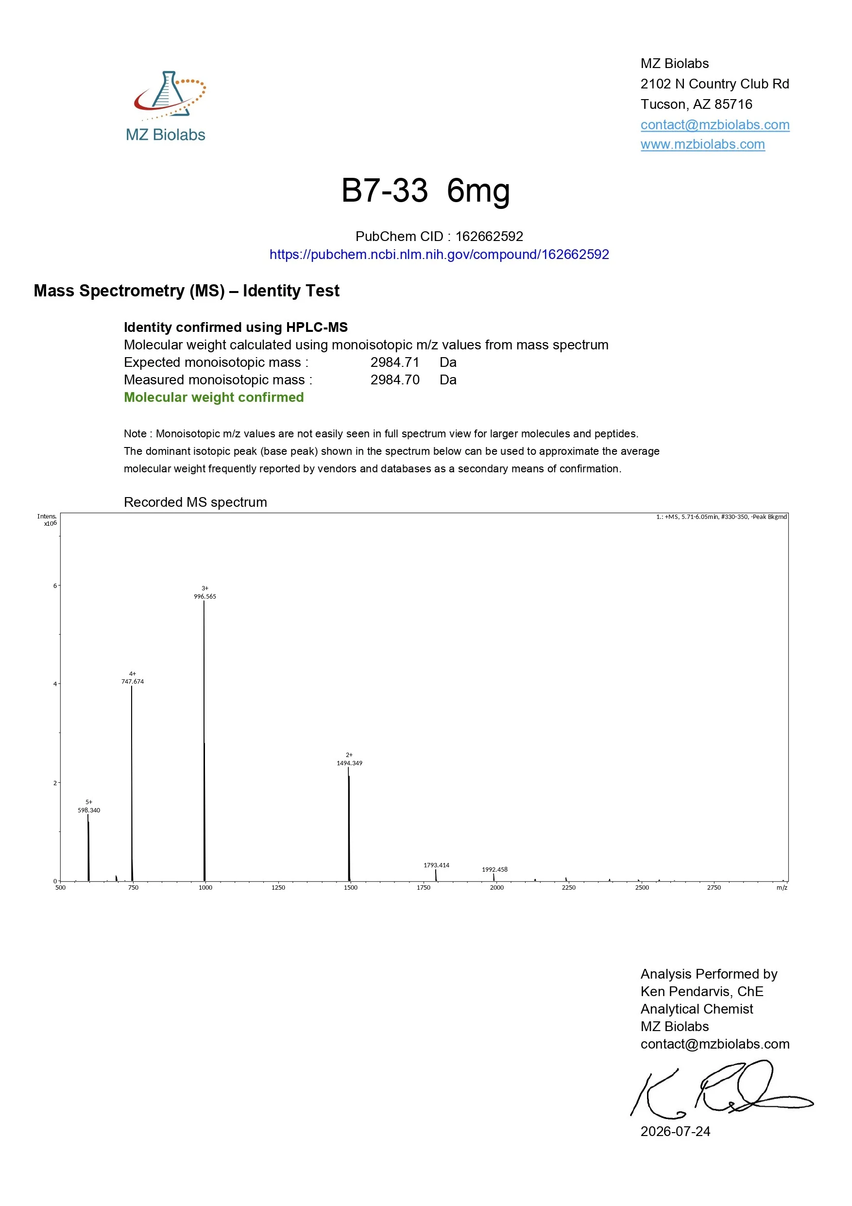 B7-33 (6mg) - Image 3