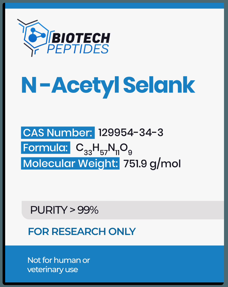 N-Acetyl Selank (10mg) Peptide