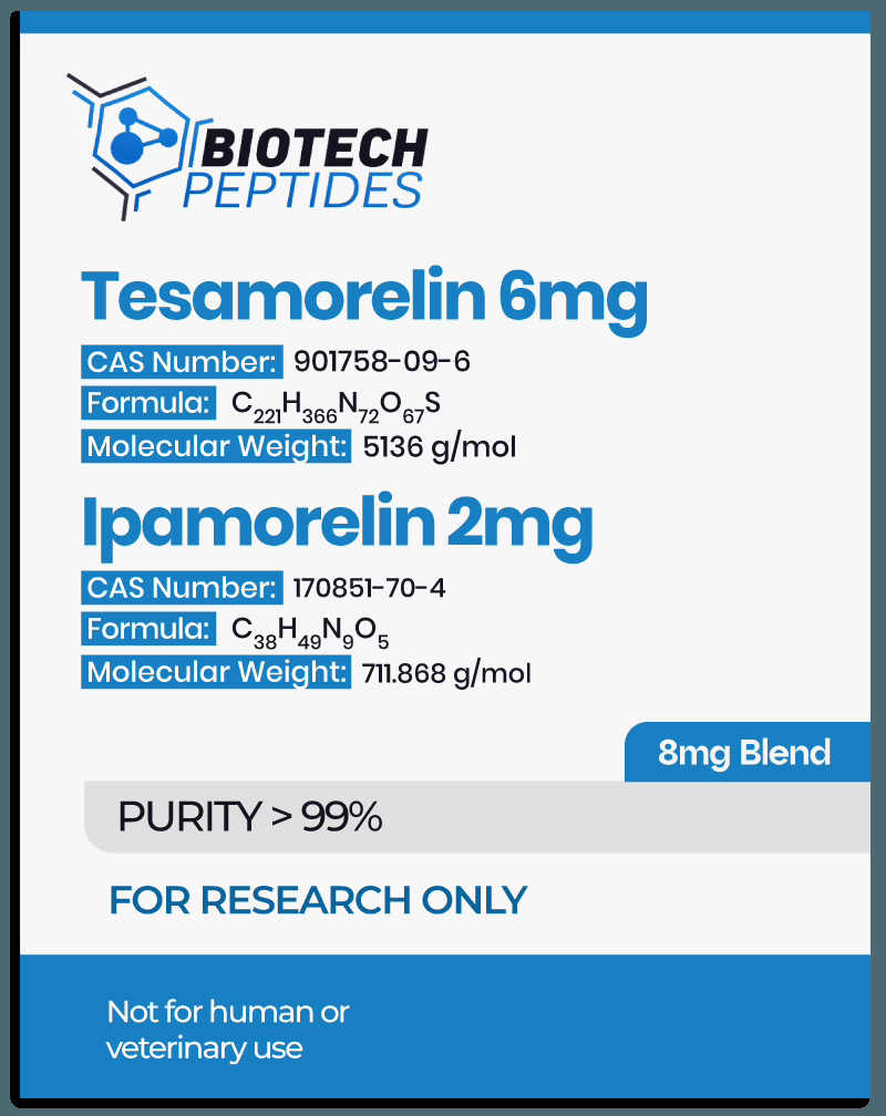 Tesamorelin & Ipamorelin Blend (8mg) Peptide
