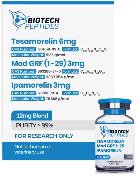 Tesamorelin & Mod GRF & Ipamorelin blend (12mg)
