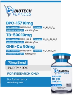 BPC-157 & TB-500 & GHK-Cu Blend (70mg)