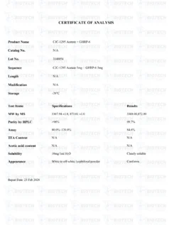 Mod GRF 1-29 & GHRP-6 (10mg) COA